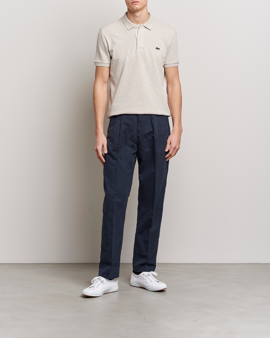 Uomini | Polo | Lacoste | Slim Fit Polo Piké Heather Wicker