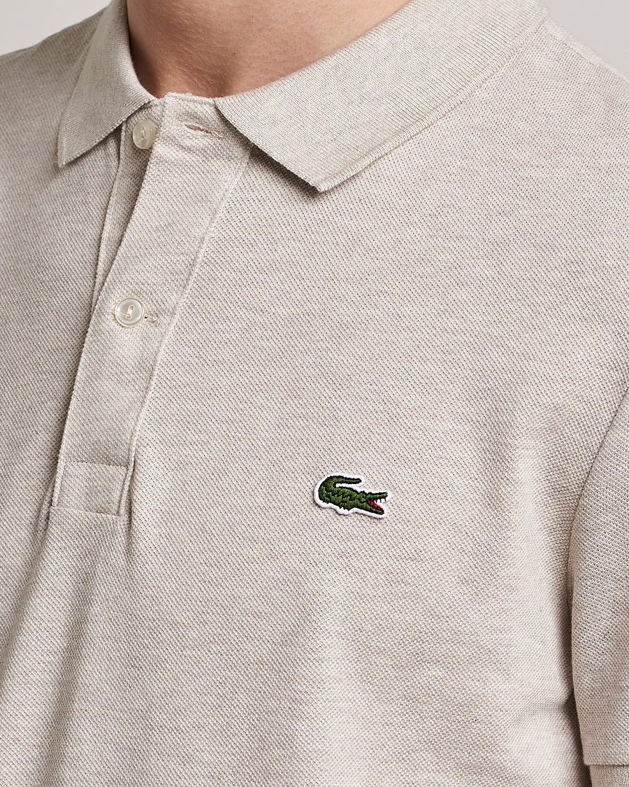Uomini | Polo | Lacoste | Slim Fit Polo Piké Heather Wicker