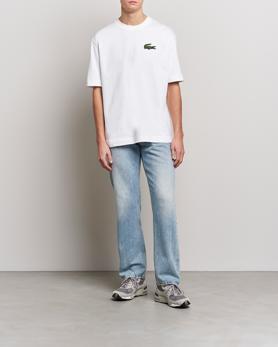 Uomini | T-shirt | Lacoste | Loose Fit T-Shirt White