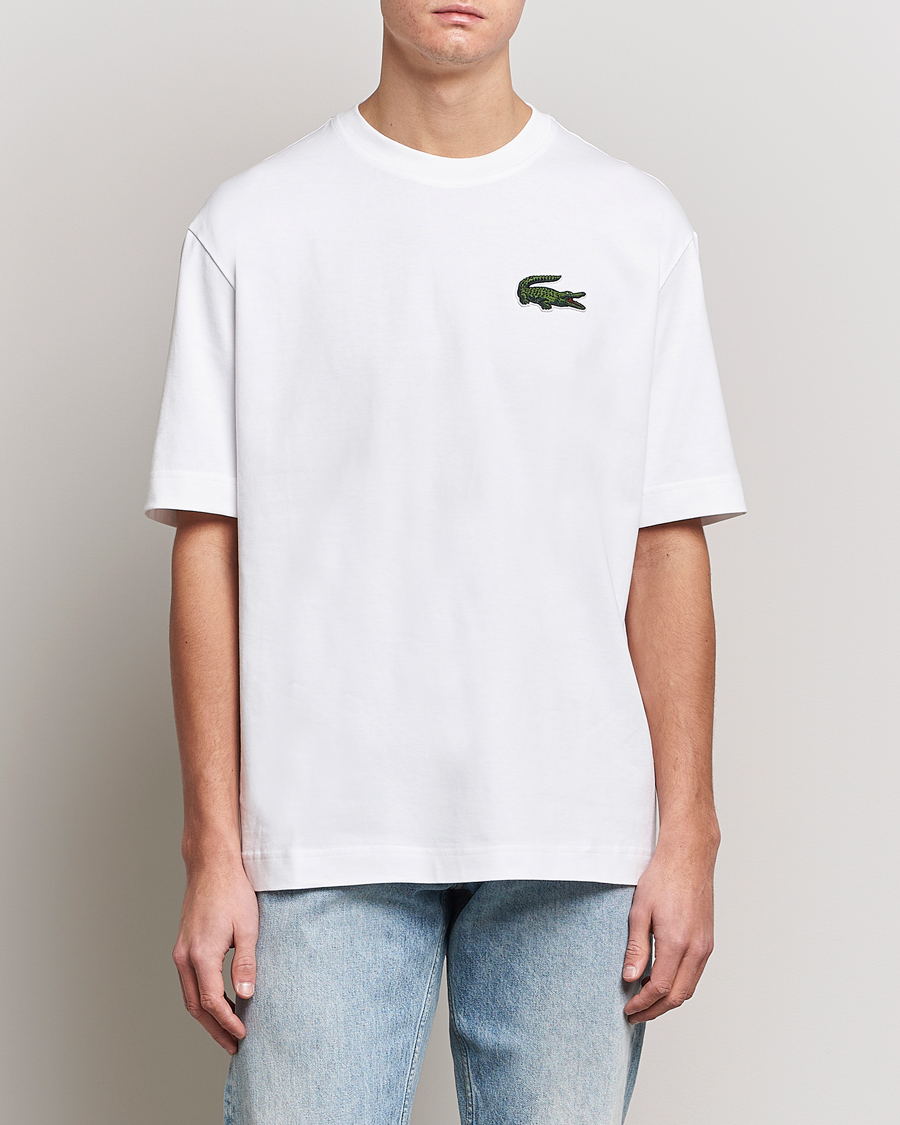Uomini | T-shirt | Lacoste | Loose Fit T-Shirt White
