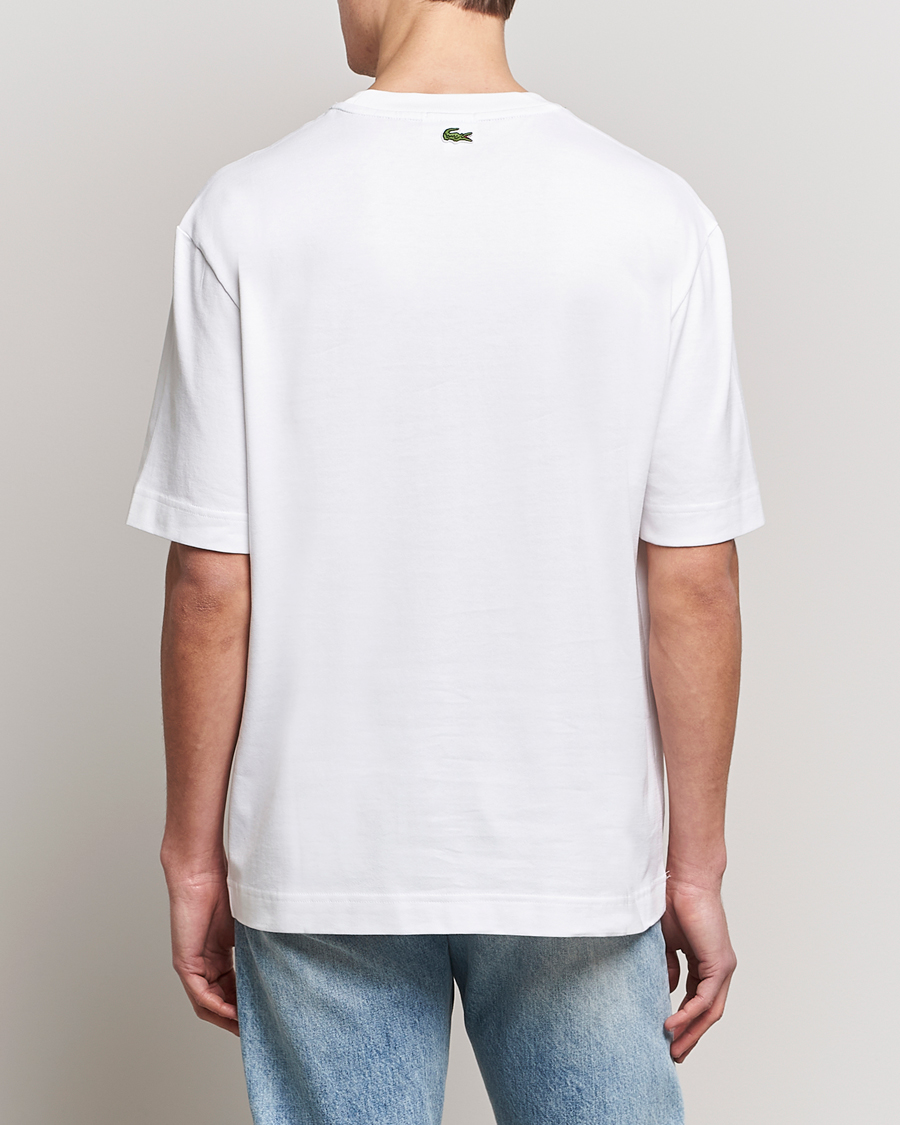 Uomini | T-shirt | Lacoste | Loose Fit T-Shirt White