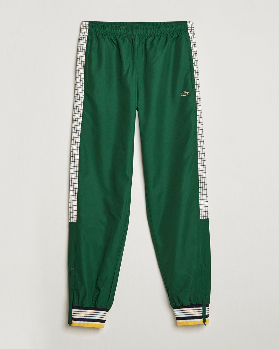 Uomini | Pantaloni | Lacoste | Héritage Striped Trackpants Green/Lapland
