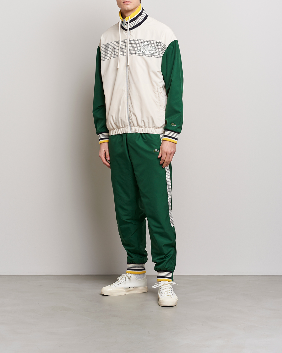 Uomini | Pantaloni | Lacoste | Héritage Striped Trackpants Green/Lapland