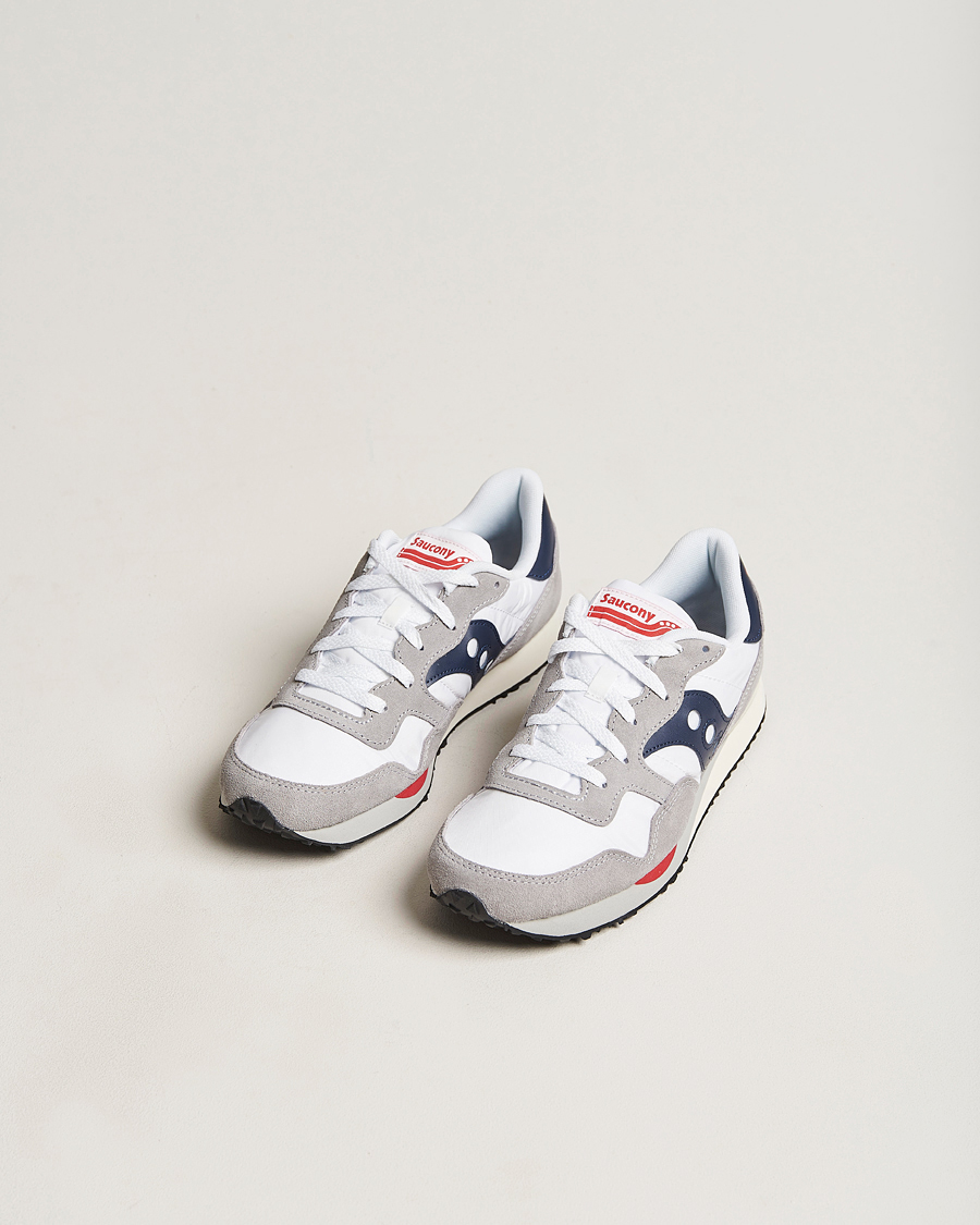 Uomini | Saucony DXN Trainer Sneaker White/Navy | Saucony | DXN Trainer Sneaker White/Navy