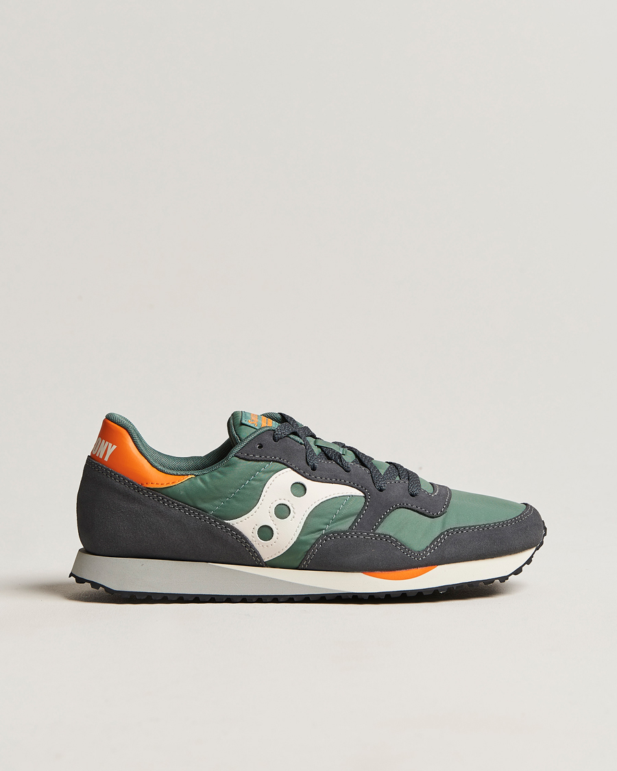 Uomini | Saucony DXN Trainer Sneaker Green/White/Orange | Saucony | DXN Trainer Sneaker Green/White/Orange