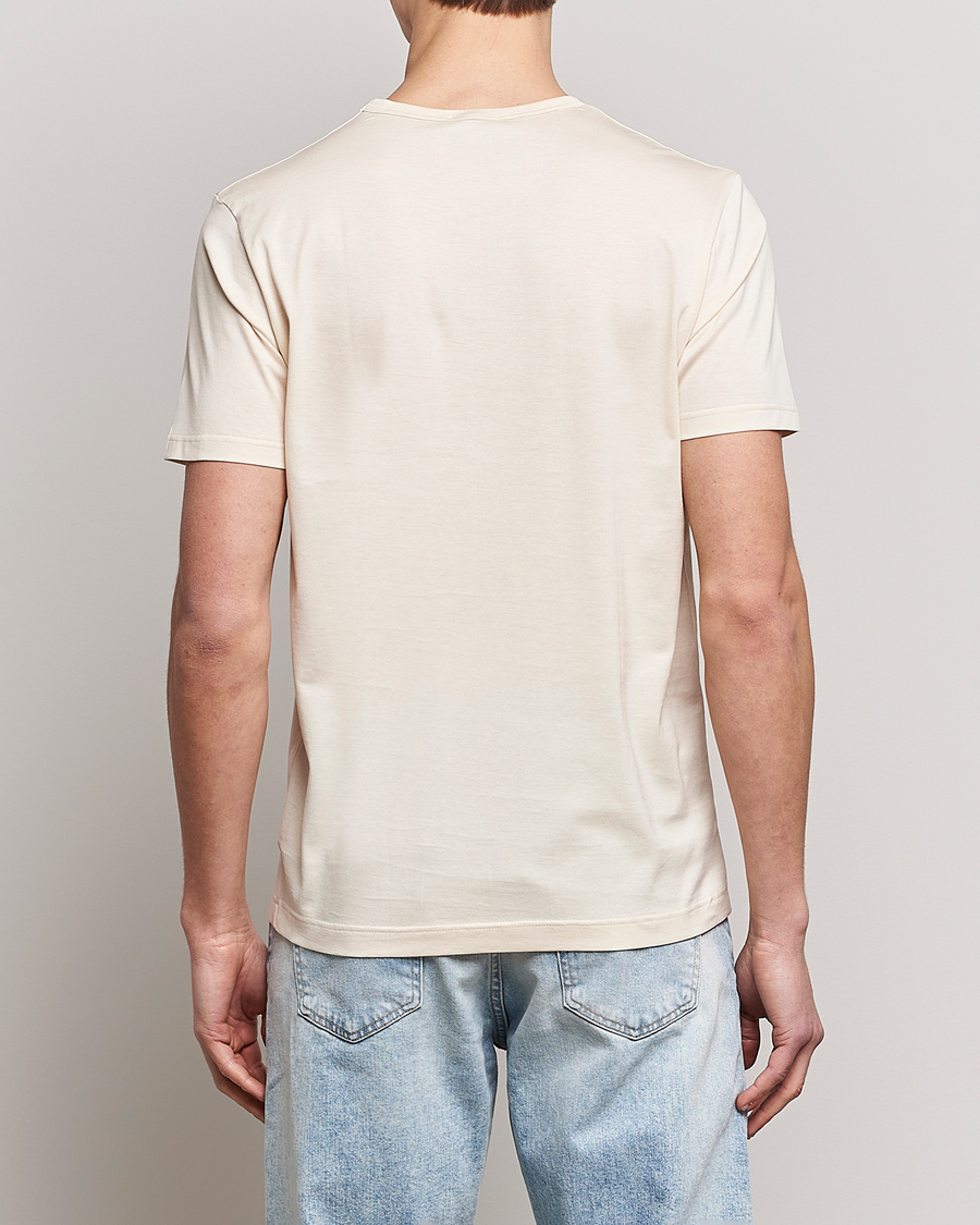 Uomini | T-shirt | Sunspel | Crew Neck Cotton Tee Undyed