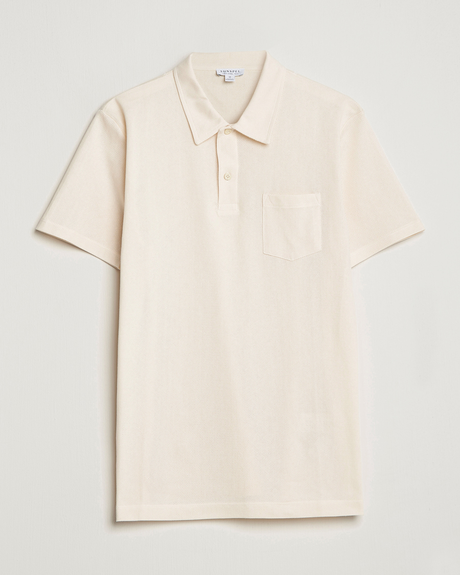 Uomini | Polo | Sunspel | Riviera Polo Shirt Undyed