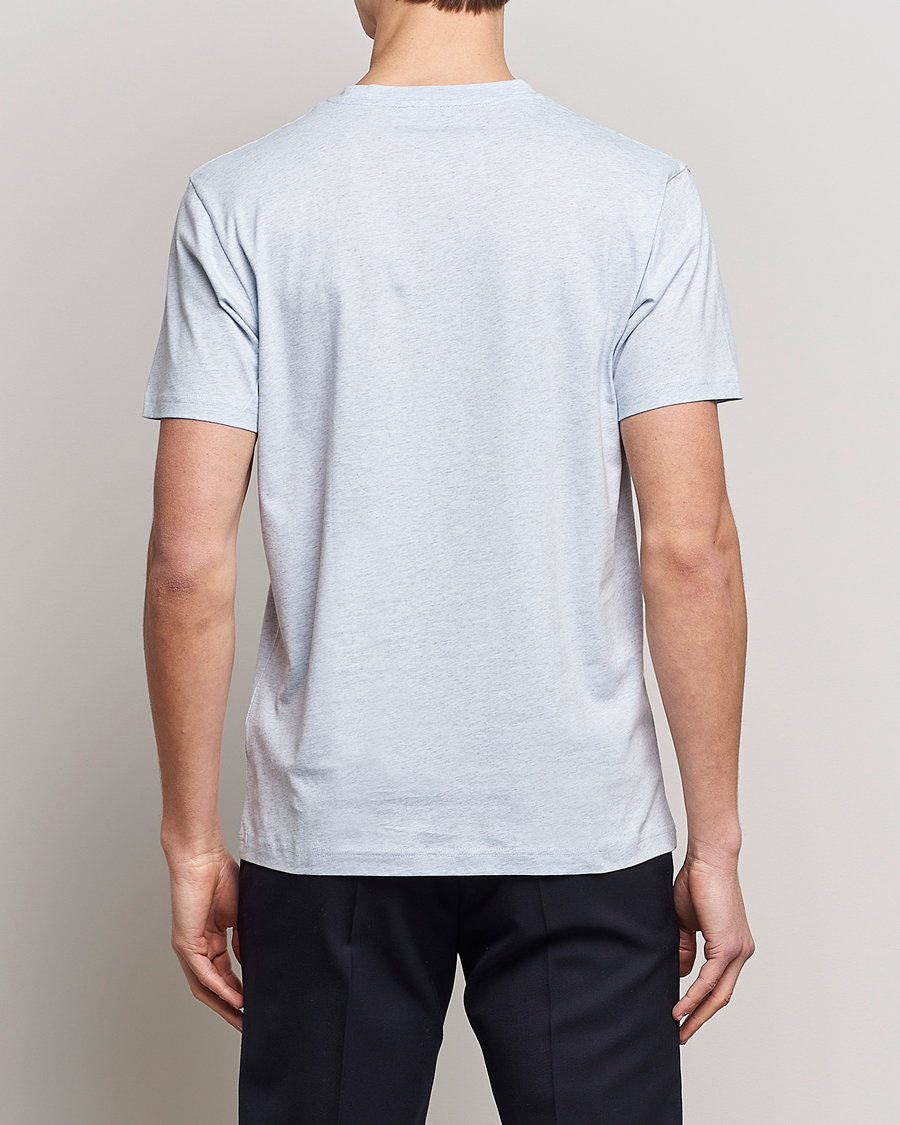 Uomini | T-shirt | Sunspel | Riviera Organic Tee Pastel Blue Melange