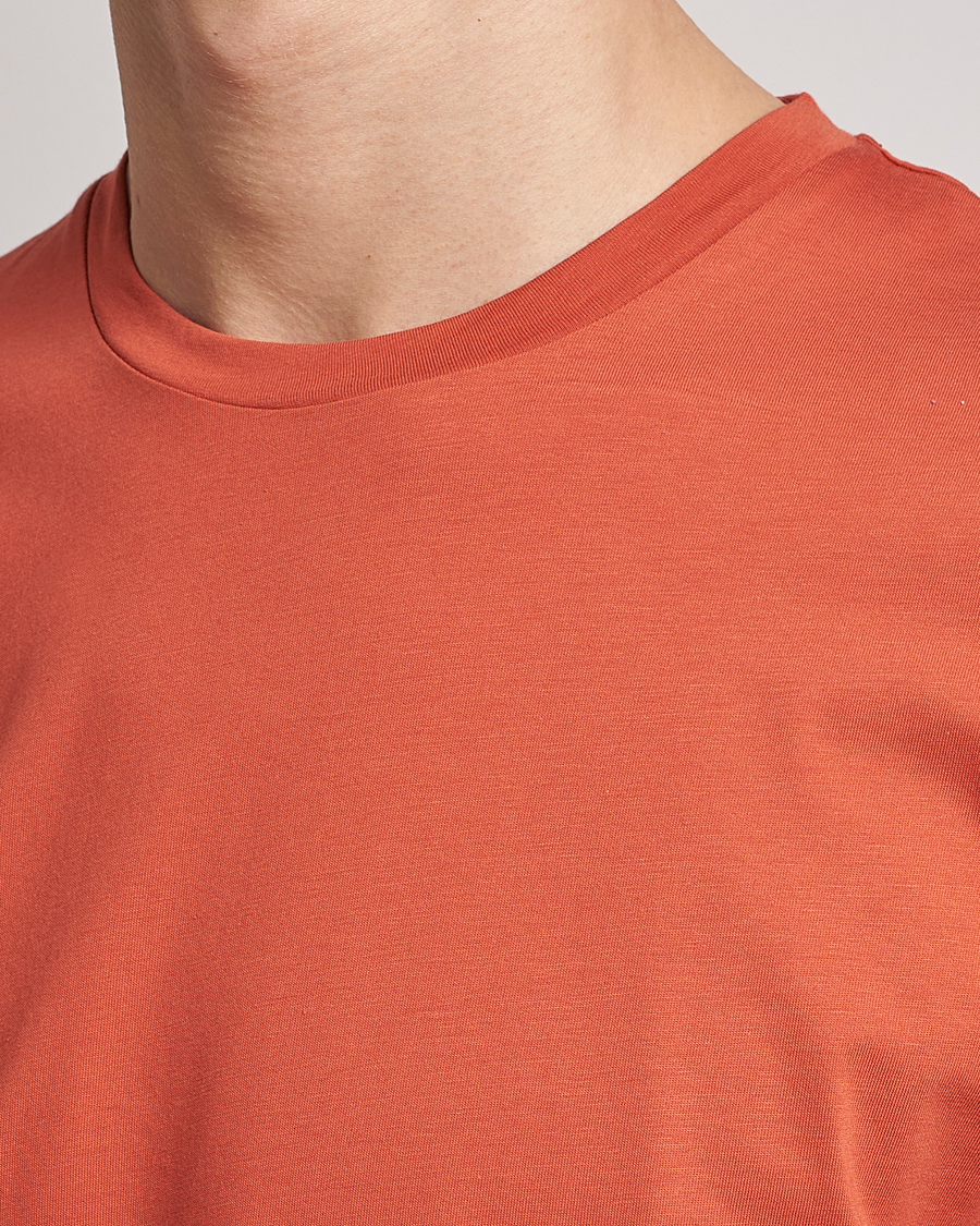 Uomini | T-shirt | Sunspel | Riviera Organic Tee Burnt Sienna