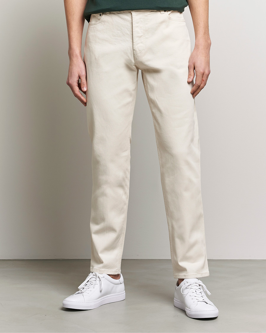 Uomini | Pantaloni | Sunspel | Five Pocket Cotton Twill Trousers Undyed