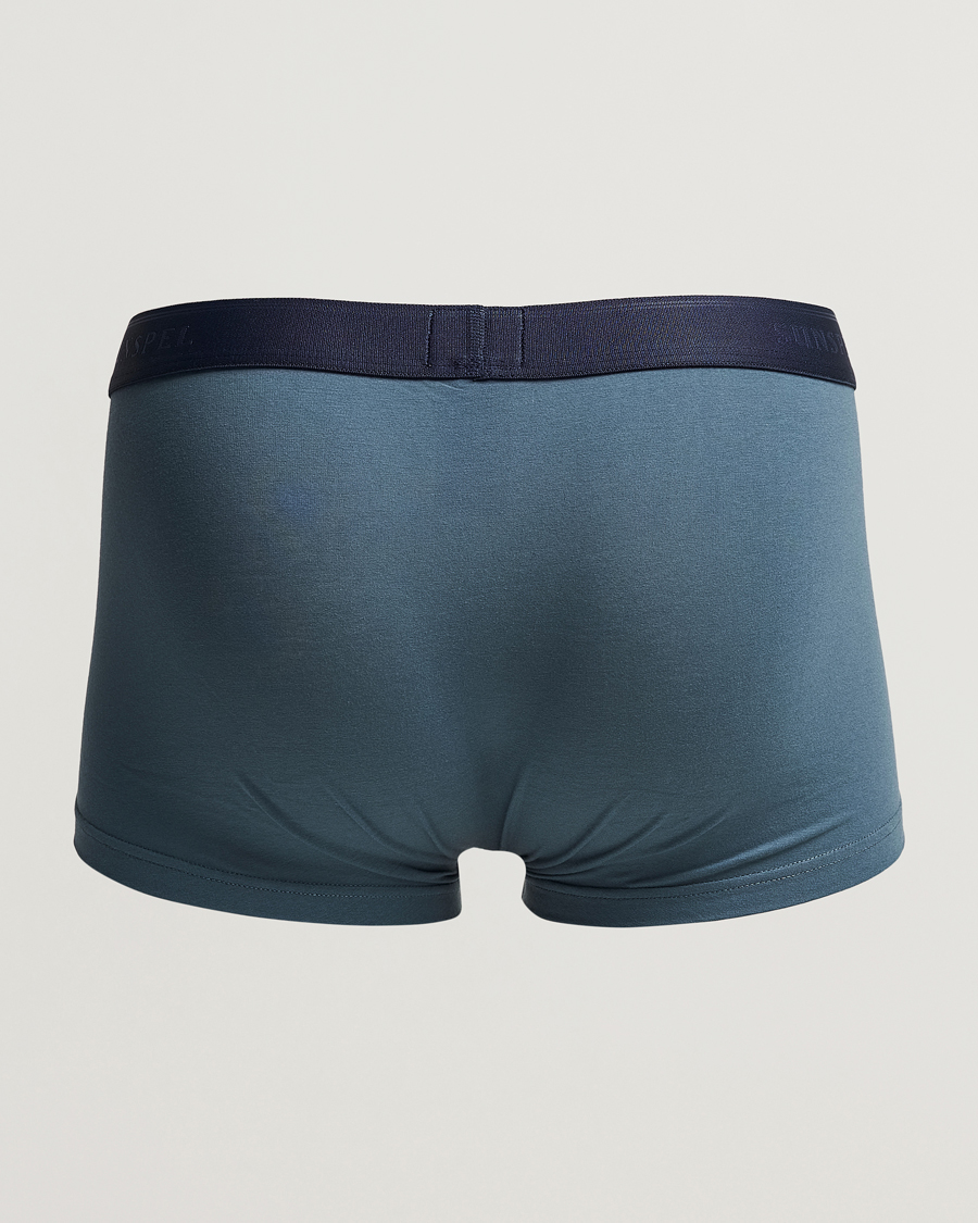 Uomini | Biancheria intima | Sunspel | Cotton Stretch Trunk Dark Petrol