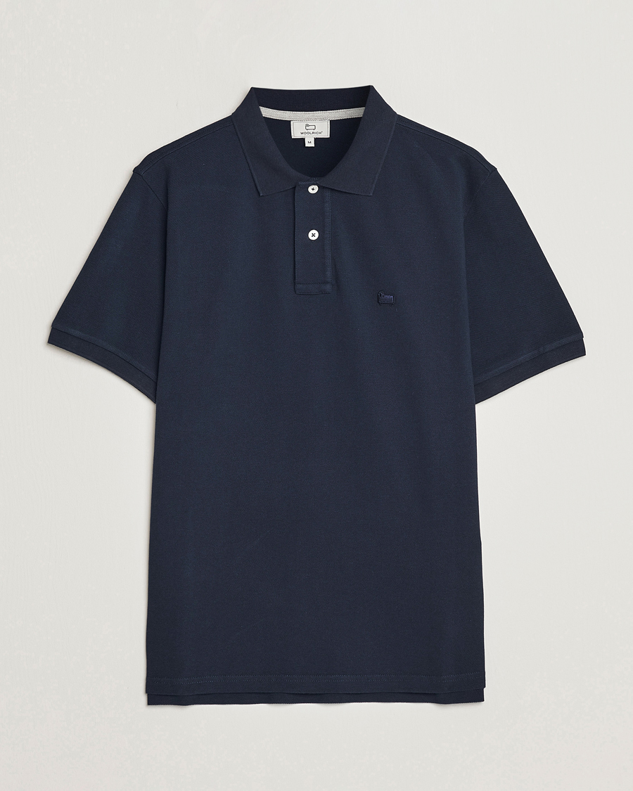Uomini | Polo | Woolrich | Classic American Polo Melton Blue