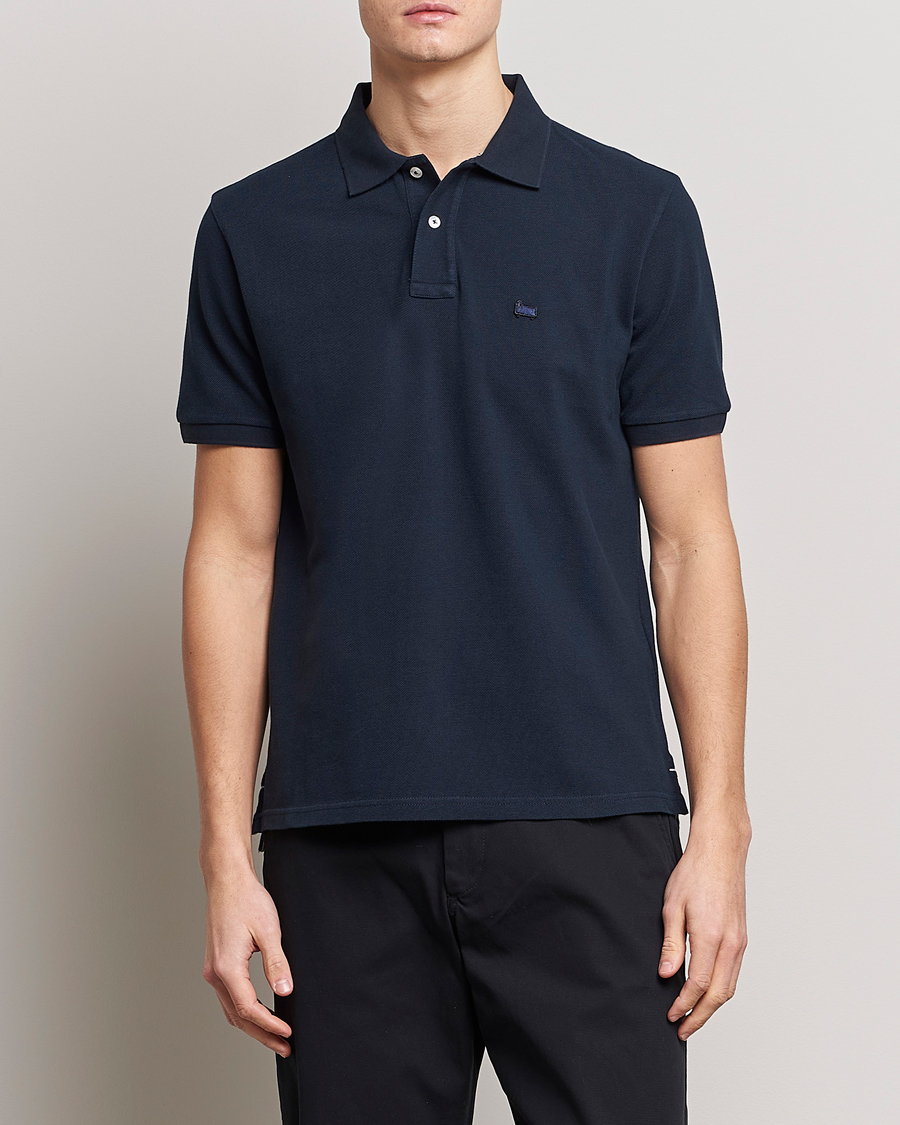 Uomini | Polo | Woolrich | Classic American Polo Melton Blue