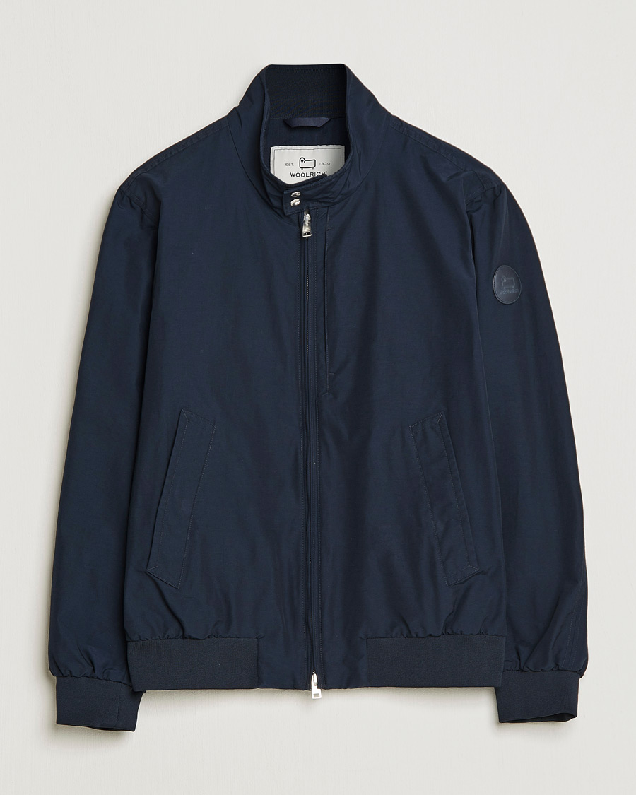 Uomini | Giacche | Woolrich | Cruiser Eco Cotton Bomber Jacket Melton Blue