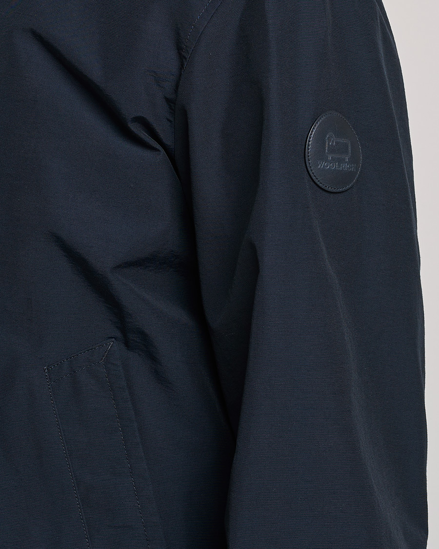 Uomini | Giacche | Woolrich | Cruiser Eco Cotton Bomber Jacket Melton Blue