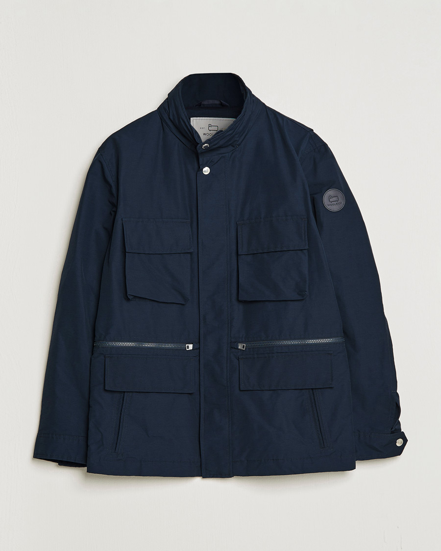 Uomini | Giacche | Woolrich | Cruiser Eco Field Jacket Melton Blue