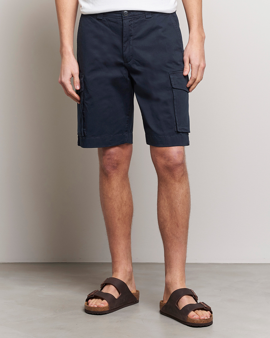Uomini | Pantaloncini | Woolrich | Classic Cargo Shorts Melton Blue