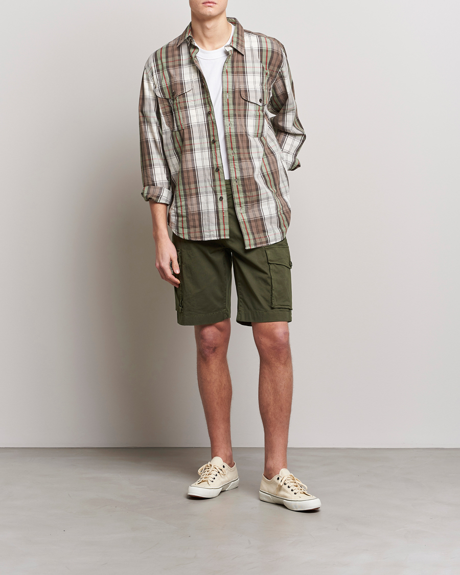 Uomini | Pantaloncini | Woolrich | Classic Cargo Shorts Dark Green