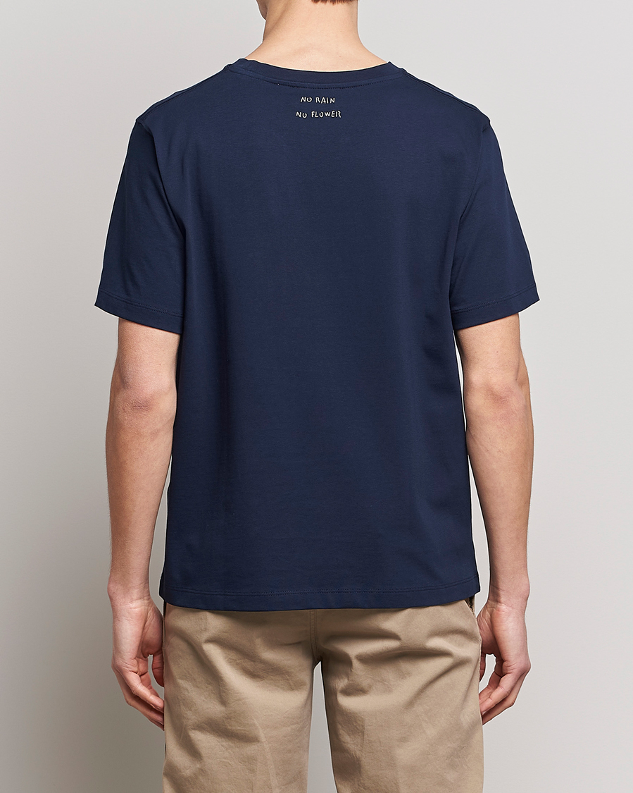 Uomini | T-shirt | Lardini | Fiore Tasca Printet Logo T-Shirt Navy