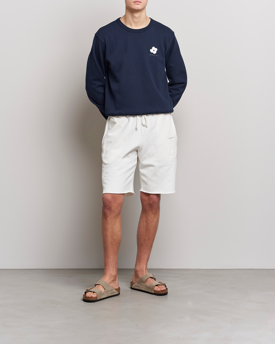 Uomini | Maglieria | Lardini | Cotton Embroidery Logo Sweatshirt Navy