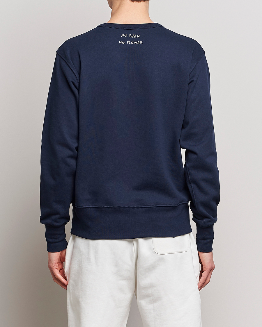 Uomini | Maglieria | Lardini | Cotton Embroidery Logo Sweatshirt Navy