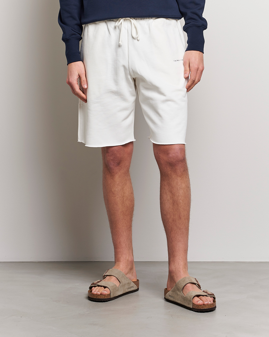 Uomini | Pantaloncini | Lardini | Cotton Embroidery Shorts White