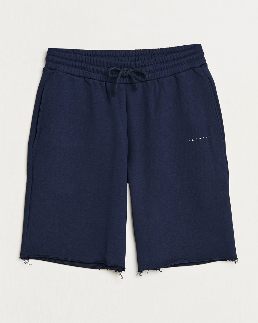 Uomini | Pantaloncini | Lardini | Cotton Embroidery Shorts Navy