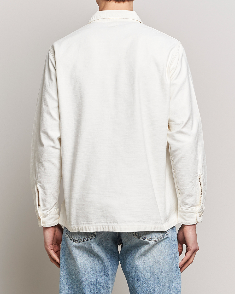 Uomini | Camicie | orSlow | Cotton Sateen US Army Overshirt Ecru