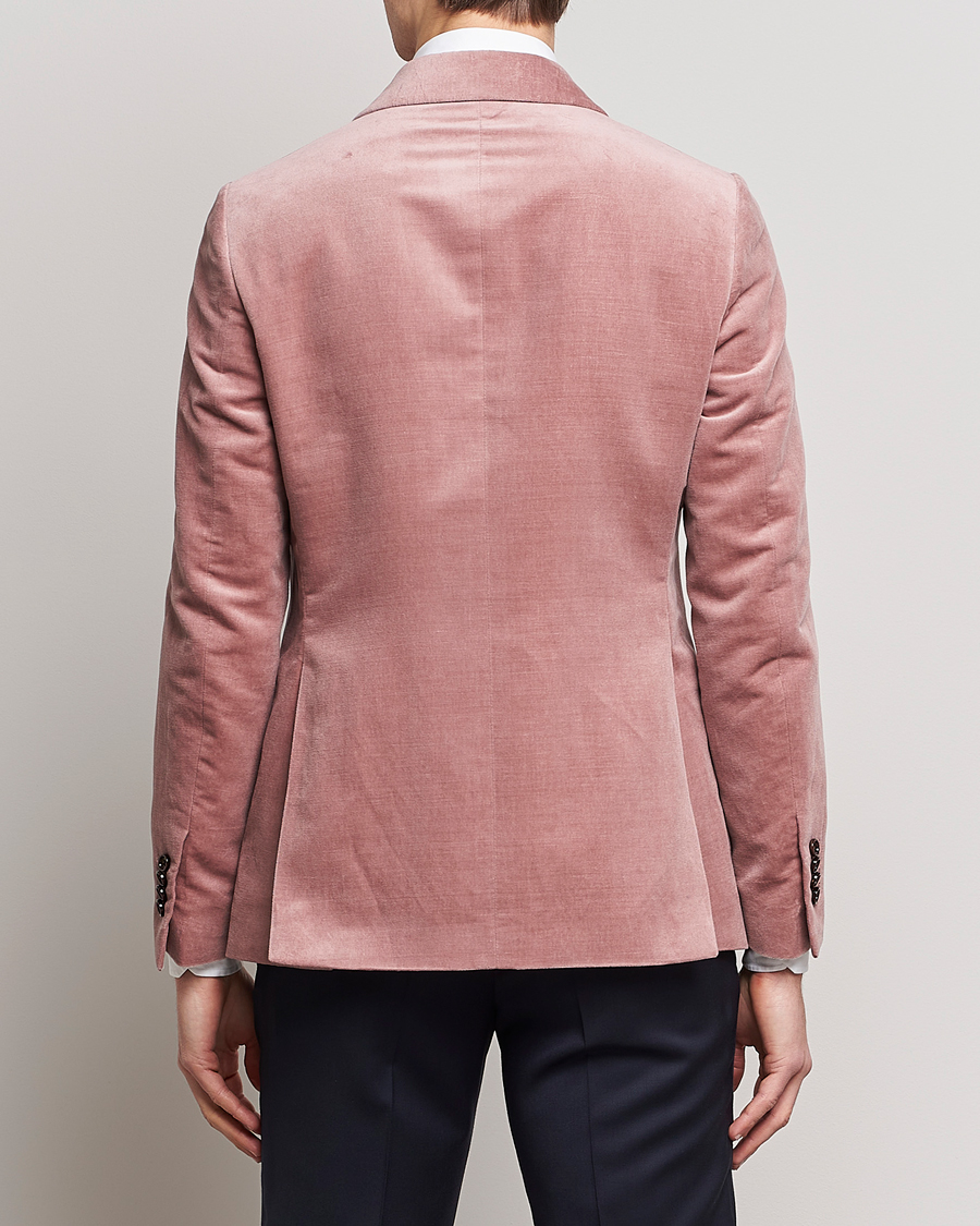 Uomini | Blazers | Lardini | Summer Velvet Dinner Jacket Soft Pink