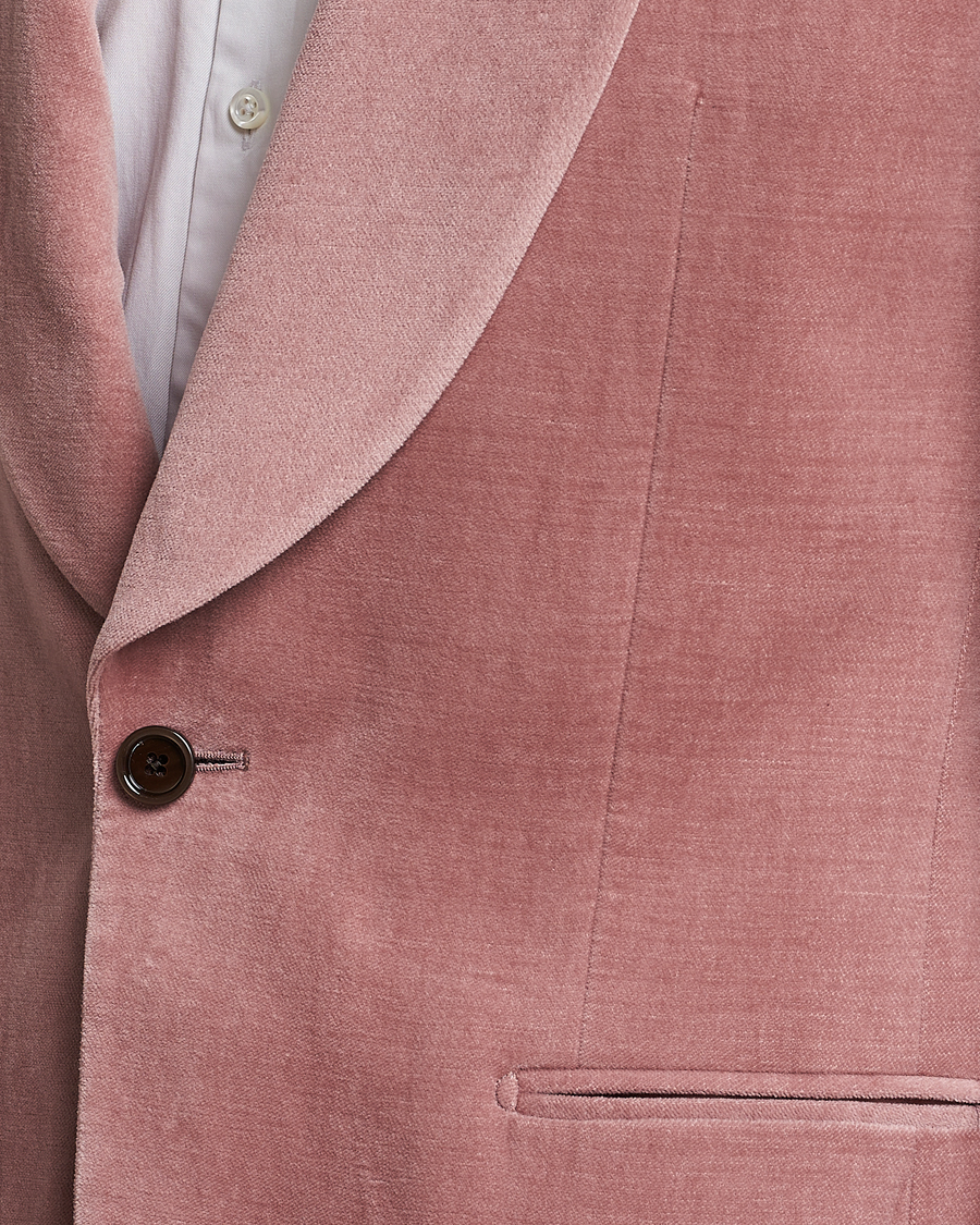 Uomini | Blazers | Lardini | Summer Velvet Dinner Jacket Soft Pink