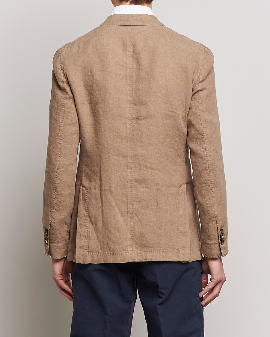 Uomini | Blazers | Lardini | Patch Pocket Linen Blazer Beige