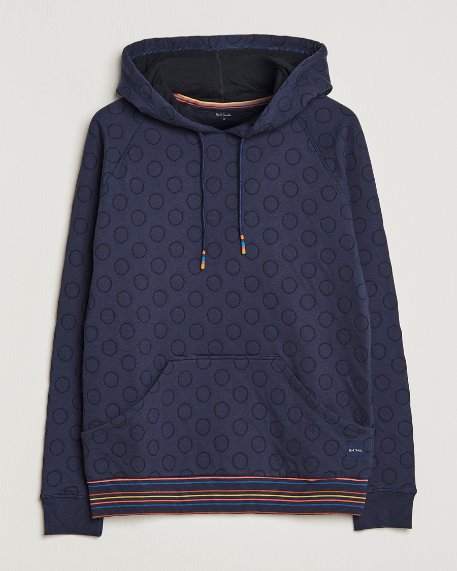 Uomini | Maglieria | Paul Smith | Jacquard Hoodie Navy