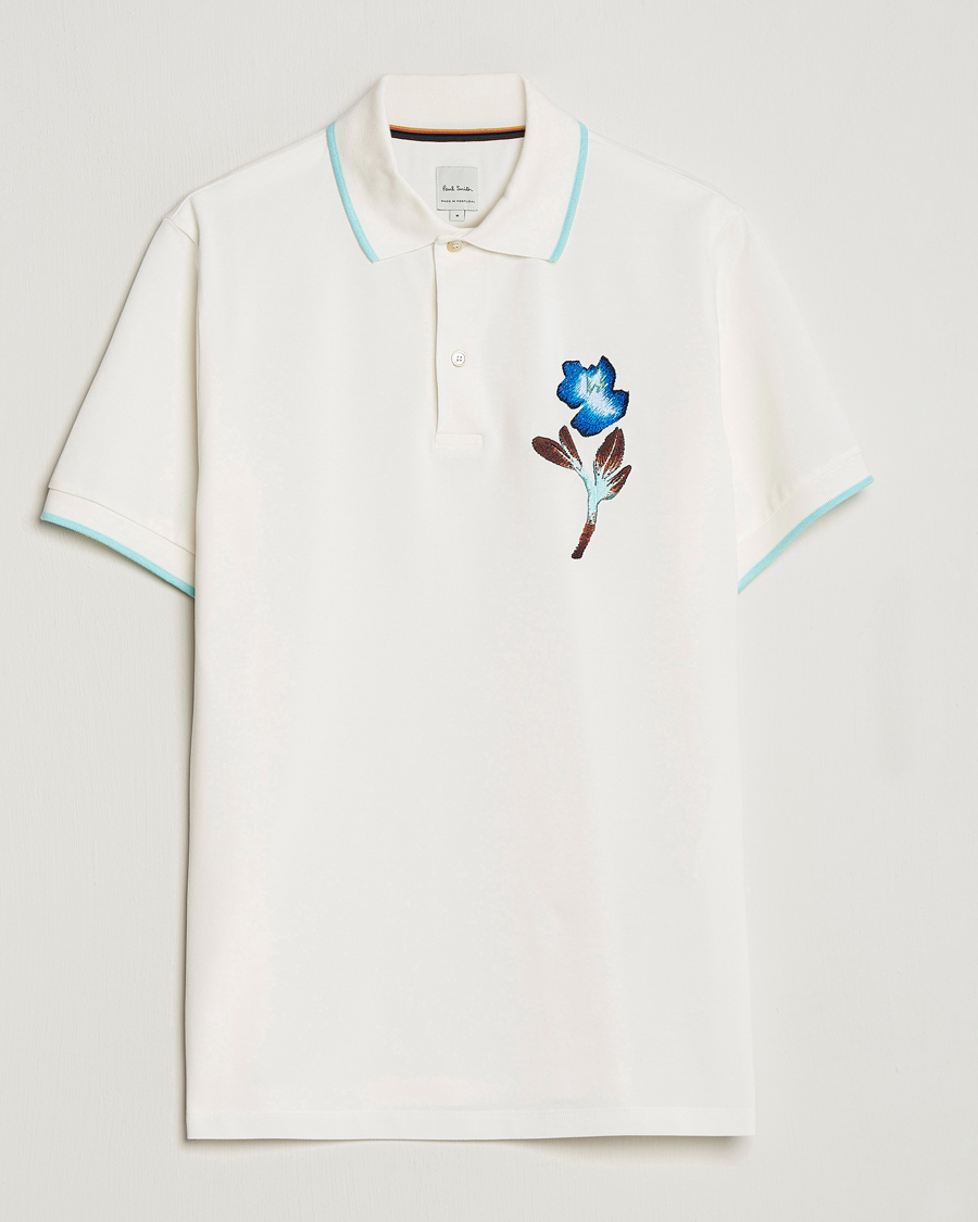 Uomini | Polo | Paul Smith | Floral Polo White