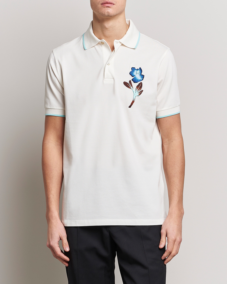 Uomini | Polo | Paul Smith | Floral Polo White