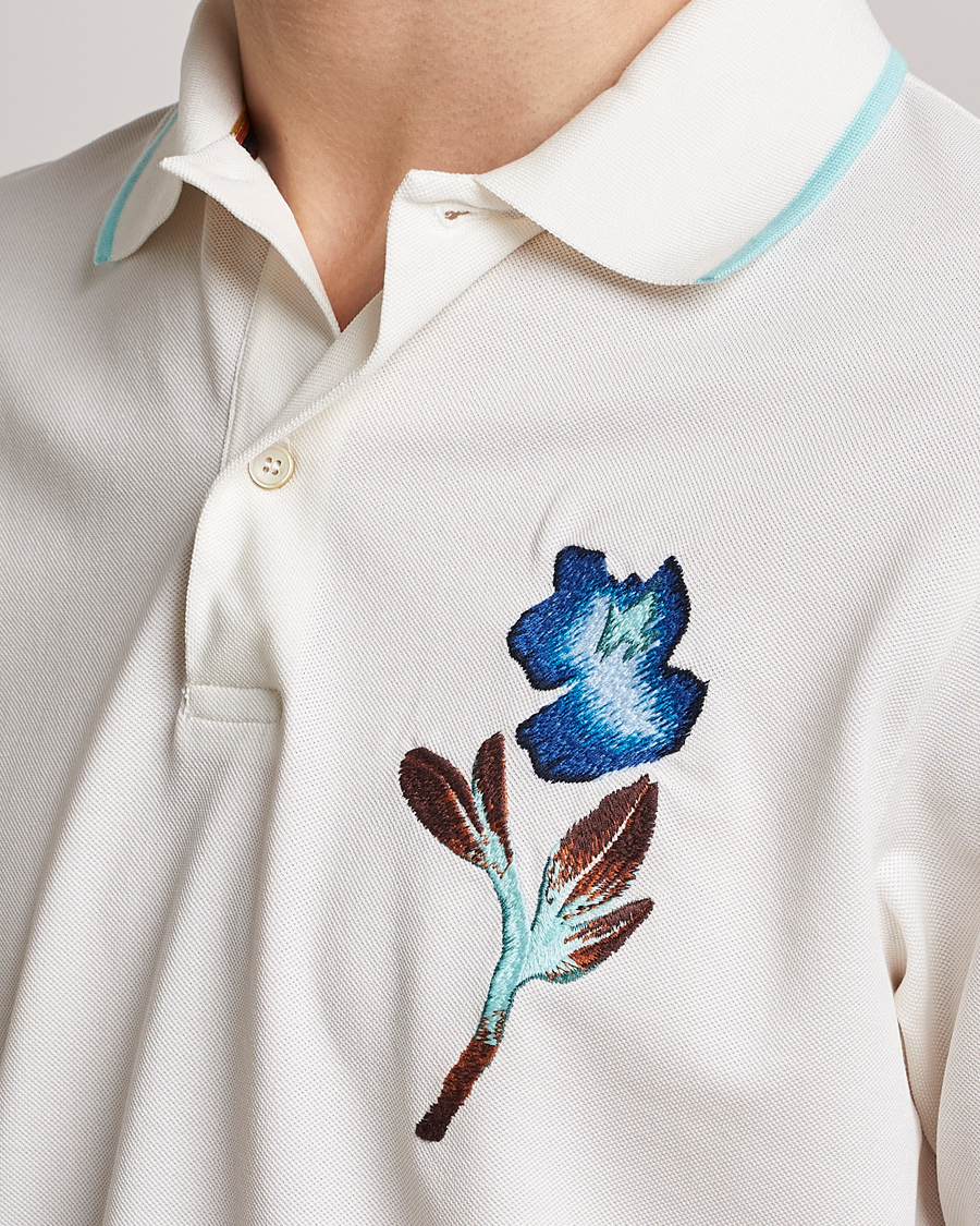 Uomini | Polo | Paul Smith | Floral Polo White