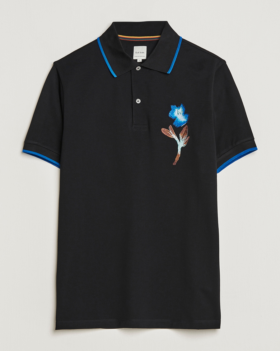 Uomini | Polo | Paul Smith | Floral Polo Black