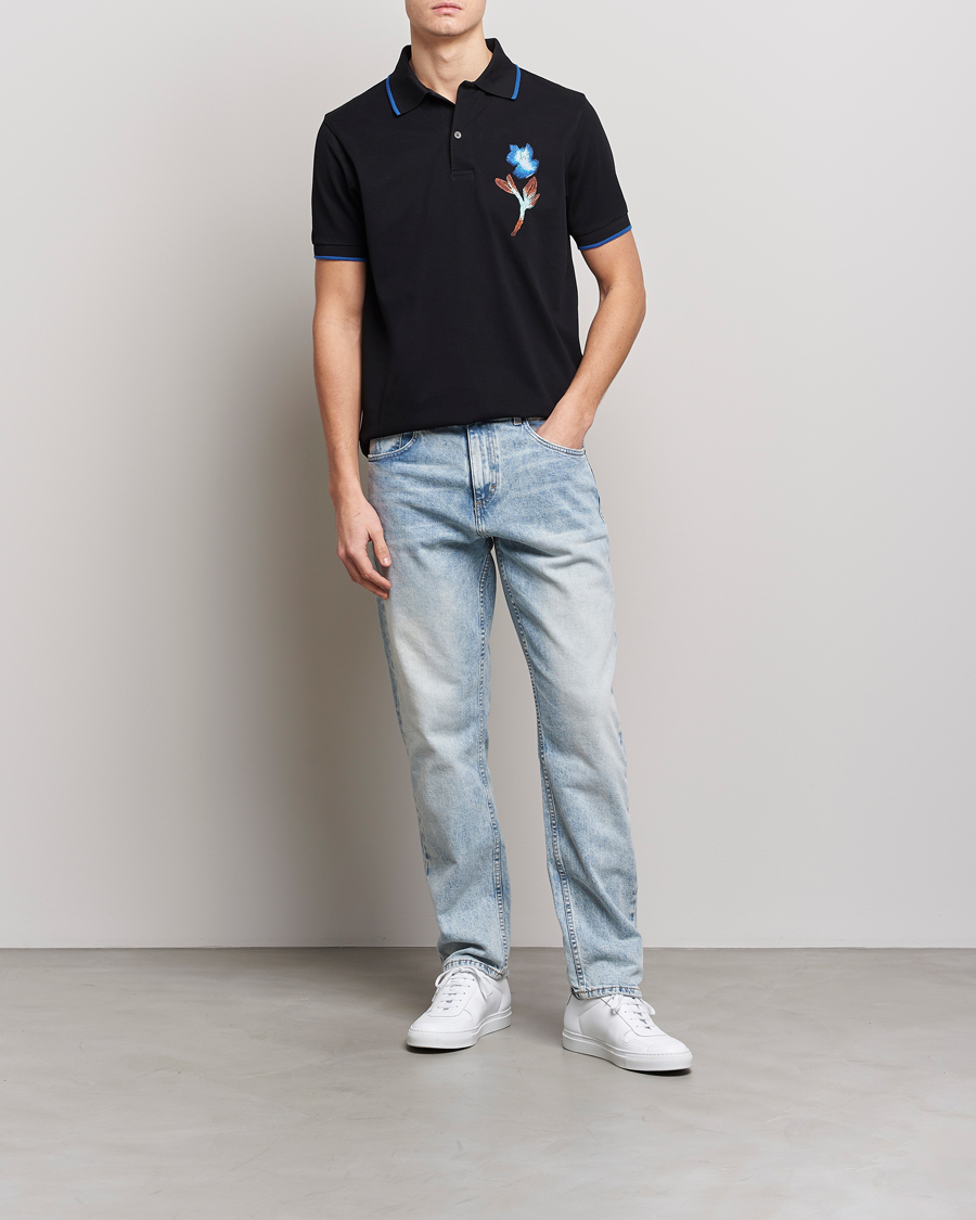 Uomini | Polo | Paul Smith | Floral Polo Black