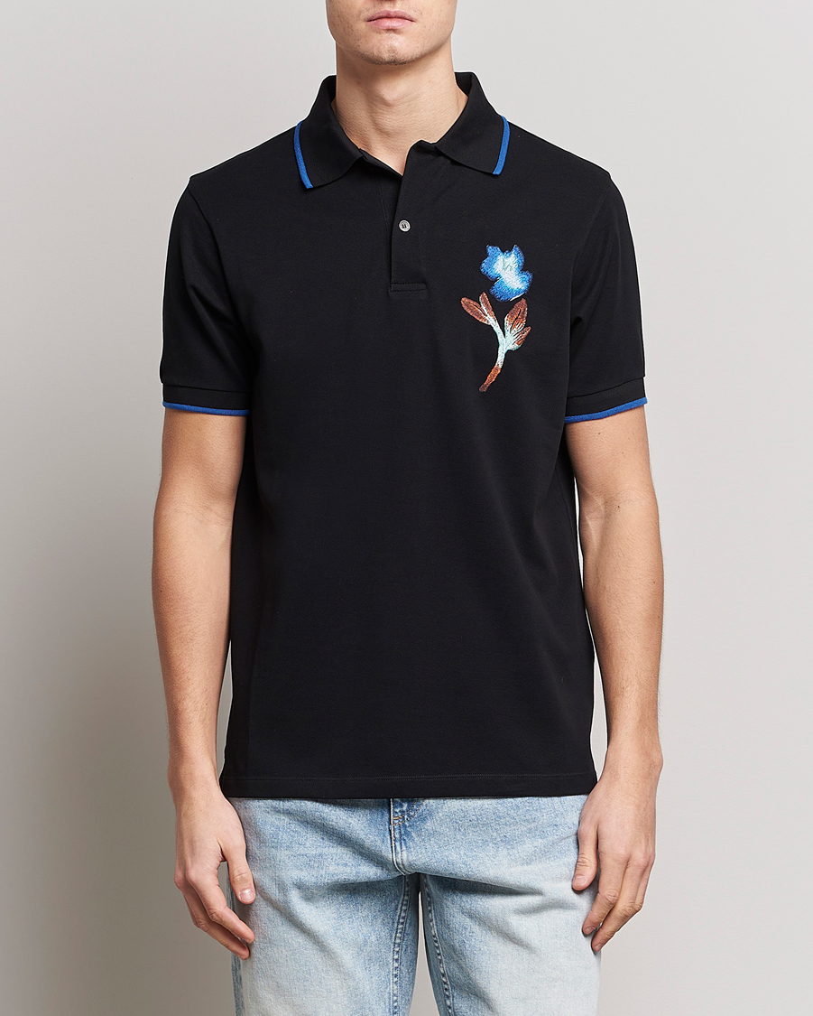 Uomini | Polo | Paul Smith | Floral Polo Black
