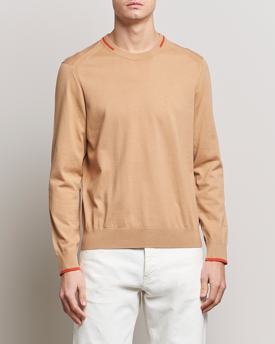 Uomini | Maglieria | Paul Smith | Organic Cotton Knitted Sweater Light Beige