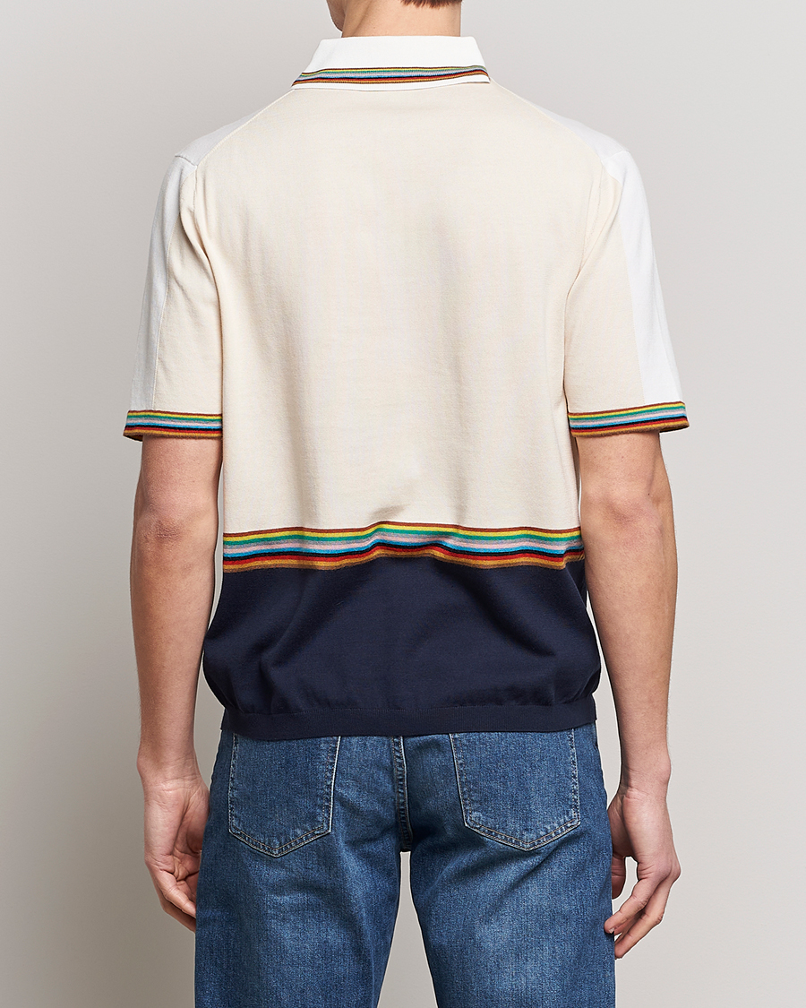 Uomini | Maglieria | Paul Smith | Organic cotton Knitted Polo White