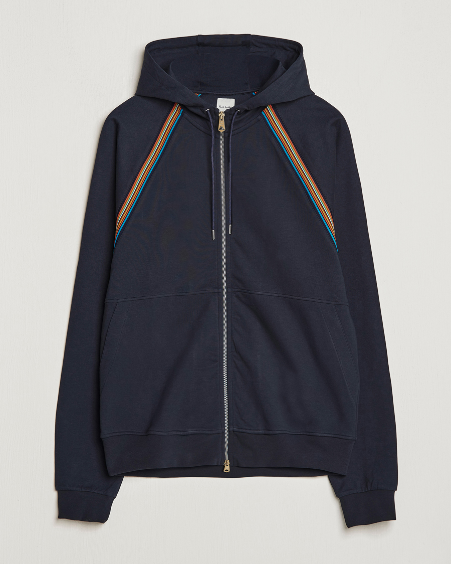 Uomini | Maglieria | Paul Smith | Hooded Cotton Sweatshirt Dark Navy