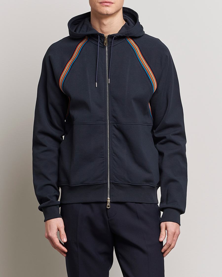 Uomini | Maglieria | Paul Smith | Hooded Cotton Sweatshirt Dark Navy