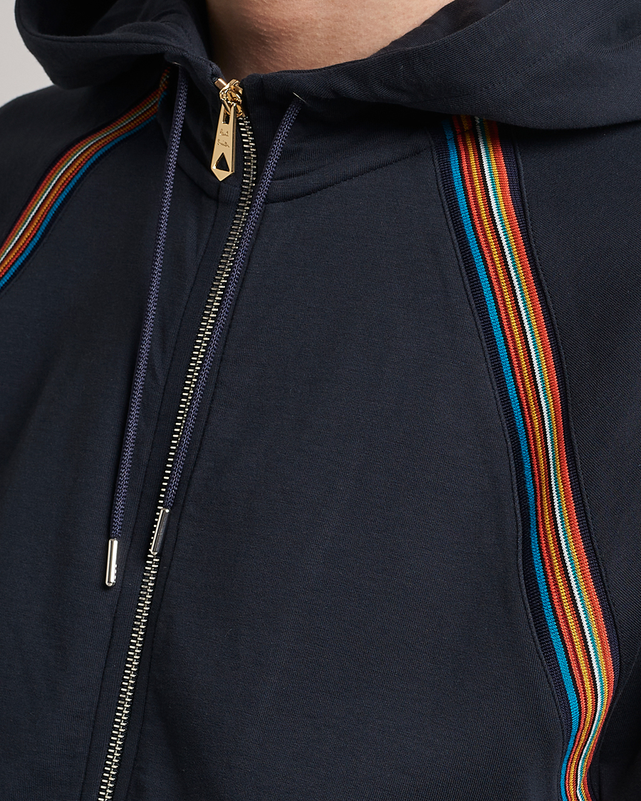 Uomini | Maglieria | Paul Smith | Hooded Cotton Sweatshirt Dark Navy