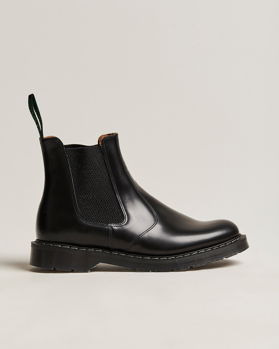 Uomini | Stivali | Solovair | Dealer Boot Black Shine