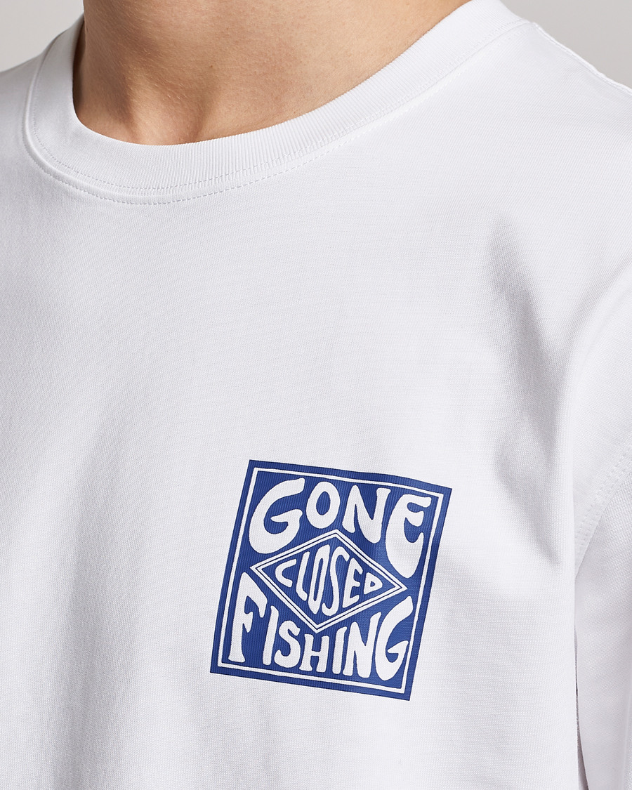 Uomini | T-shirt | Samsøe Samsøe | Samsøe & Samsøe Gone Fishing T-Shirt White