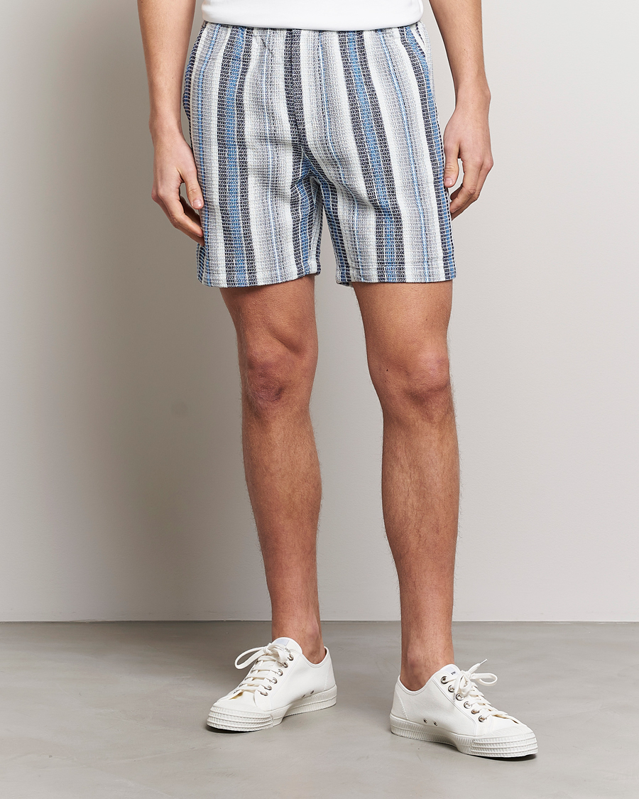 Uomini | Pantaloncini | Samsøe Samsøe | Samsøe & Samsøe Jabari Shorts Blue Stripe