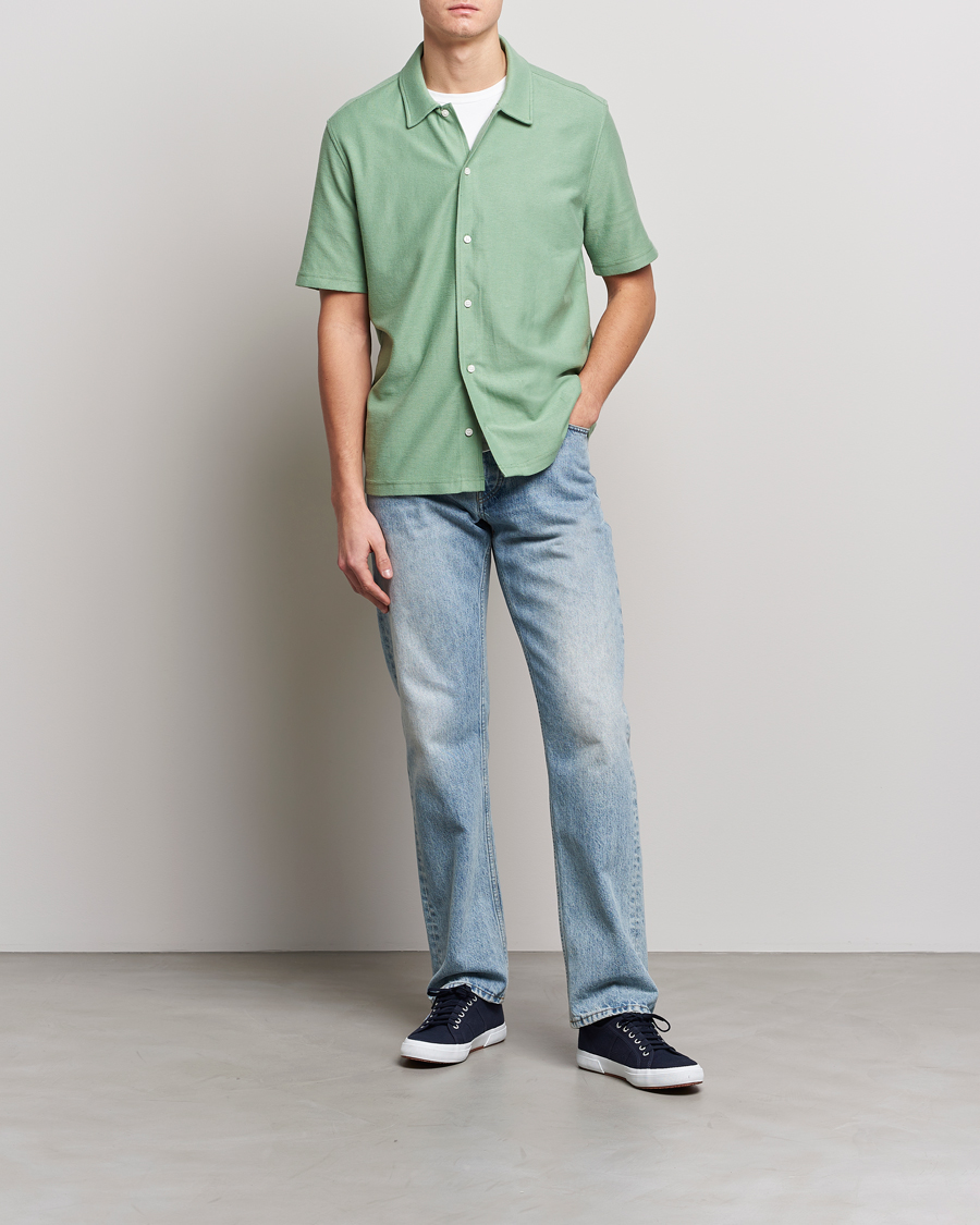 Uomini | Camicie | Samsøe Samsøe | Samsøe & Samsøe Kvistbro Organic Cotton Shirt Basil