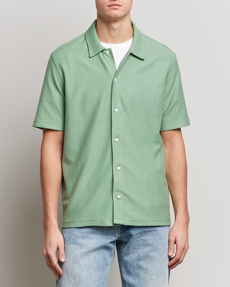 Uomini | Camicie | Samsøe Samsøe | Samsøe & Samsøe Kvistbro Organic Cotton Shirt Basil