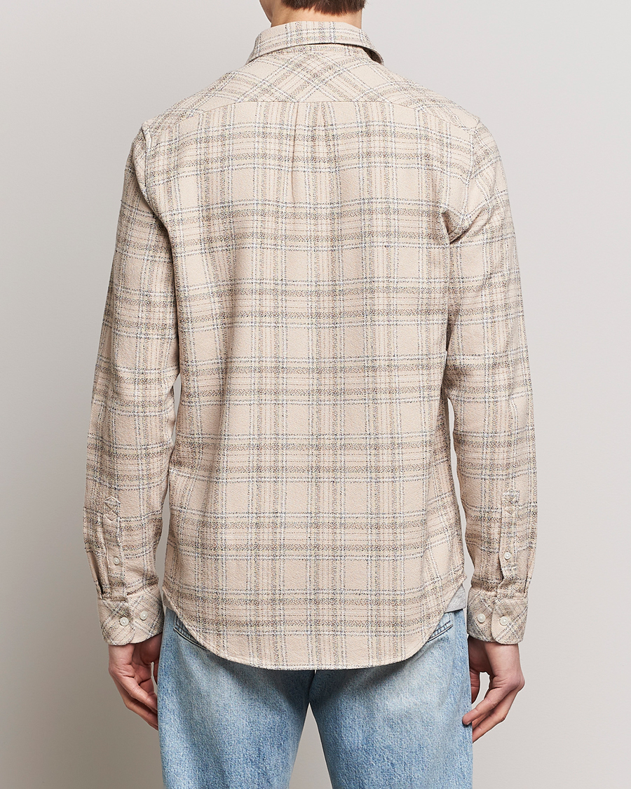 Uomini | Camicie | Samsøe Samsøe | Samsøe & Samsøe Liam Organic Cotton Overshirt Oatmeal Check