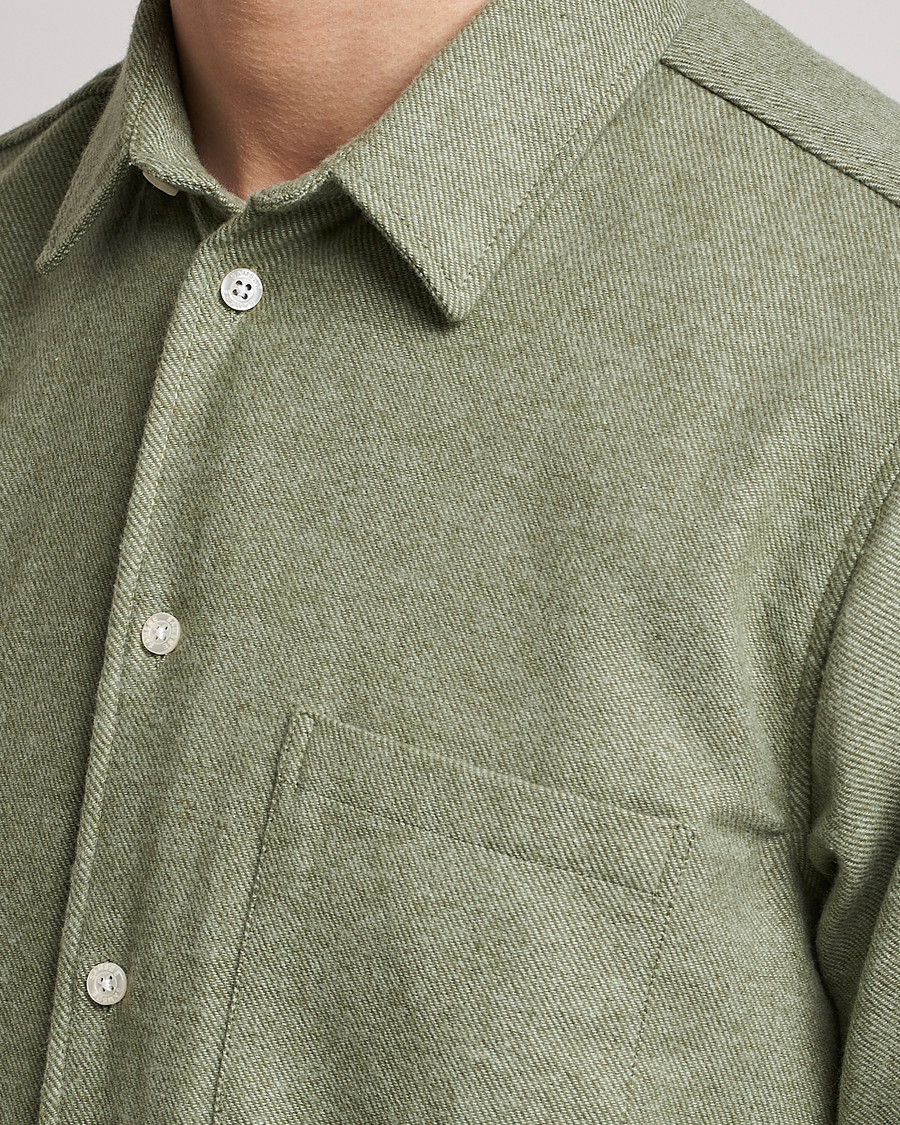 Uomini | Camicie | Samsøe Samsøe | Samsøe & Samsøe Liam Organic Cotton Shirt Basil Melange
